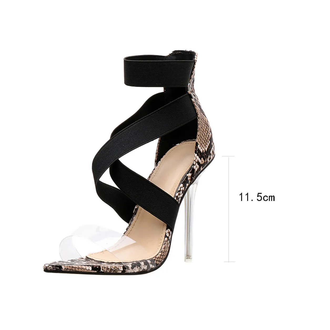 SAGACE/женские модные босоножки из змеиной кожи с острым носком на тонком каблуке; пикантные однотонные туфли-лодочки высокого качества на высоком каблуке