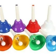 Музыкальные инструменты наборы Детская перкуссия колокольчик наборы раннего развития инструмент(8 весов