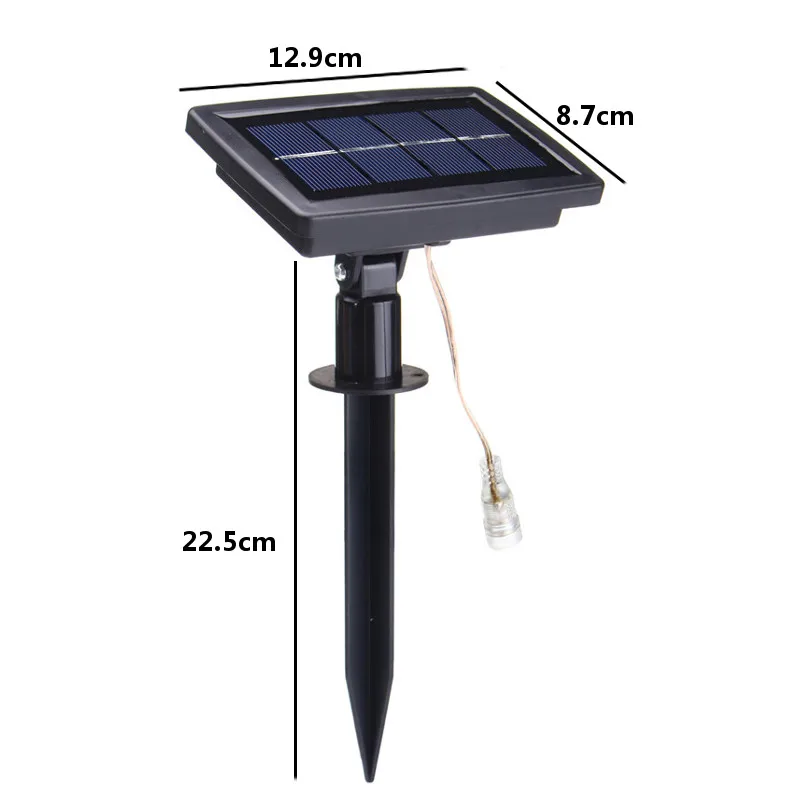 5M SMD2835 Waterproof Solar Powered LED Strip Light for Christmas Outdoor Garden Decor DC12V