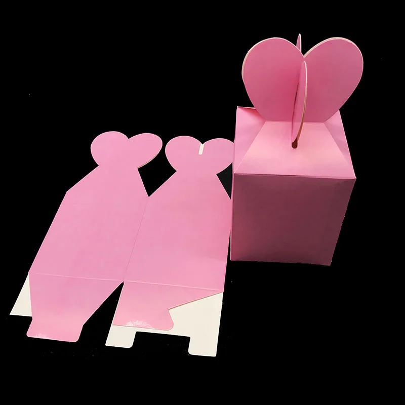 6 шт./лот розового цвета тематические подарочные коробки розовая тема вечерние украшения детский душ вечерние поставки розовый цветовую гамму коробки для конфет