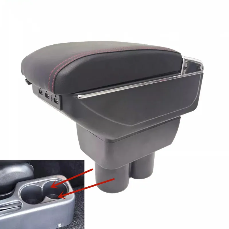 

Armrest storage box car organizer seat gap case pocket content box with USB cup holder FIT FOR Suzuki Jimny armrest box