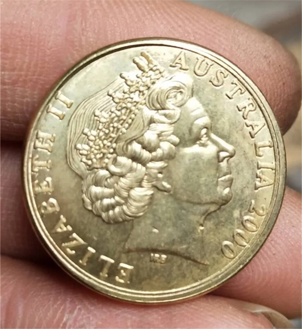 

2000 Australia 1 Gold -Elizabeth II Bronze Copper coin Copy