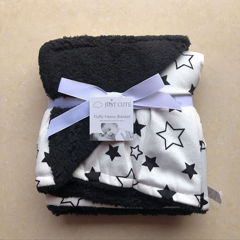 Детское Двухслойное Флисовое одеяло с принтом совы|baby blanket|cute baby blanketsbaby bedding blankets |