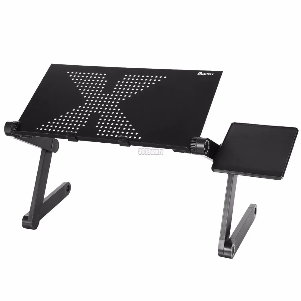 Homdox высокое качество сплав Laptp регулируемый Рабочий стол компьютерный стол с поклонниками и без вентиляторов черный и розовый N0 *