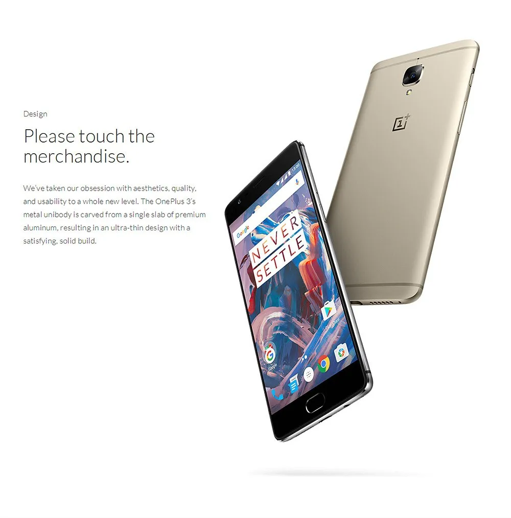 Международная версия Oneplus 3 One Plus Three A3003 4G LTE мобильный телефон Android 6,0 5," FHD 6 Гб ram 64 Гб rom 16 МП NFC Fingerprin