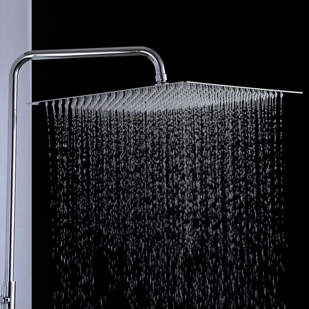 

20cm x 20cm Stainless Steel Portable 8inch Square High Pressure Adjustable Angle Bathroom Rainfall Shower Head Nozzle new
