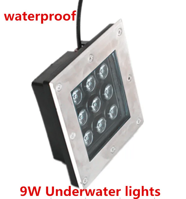 10PCS 9W Square LED underground lamps Buried light outdoor light ground
