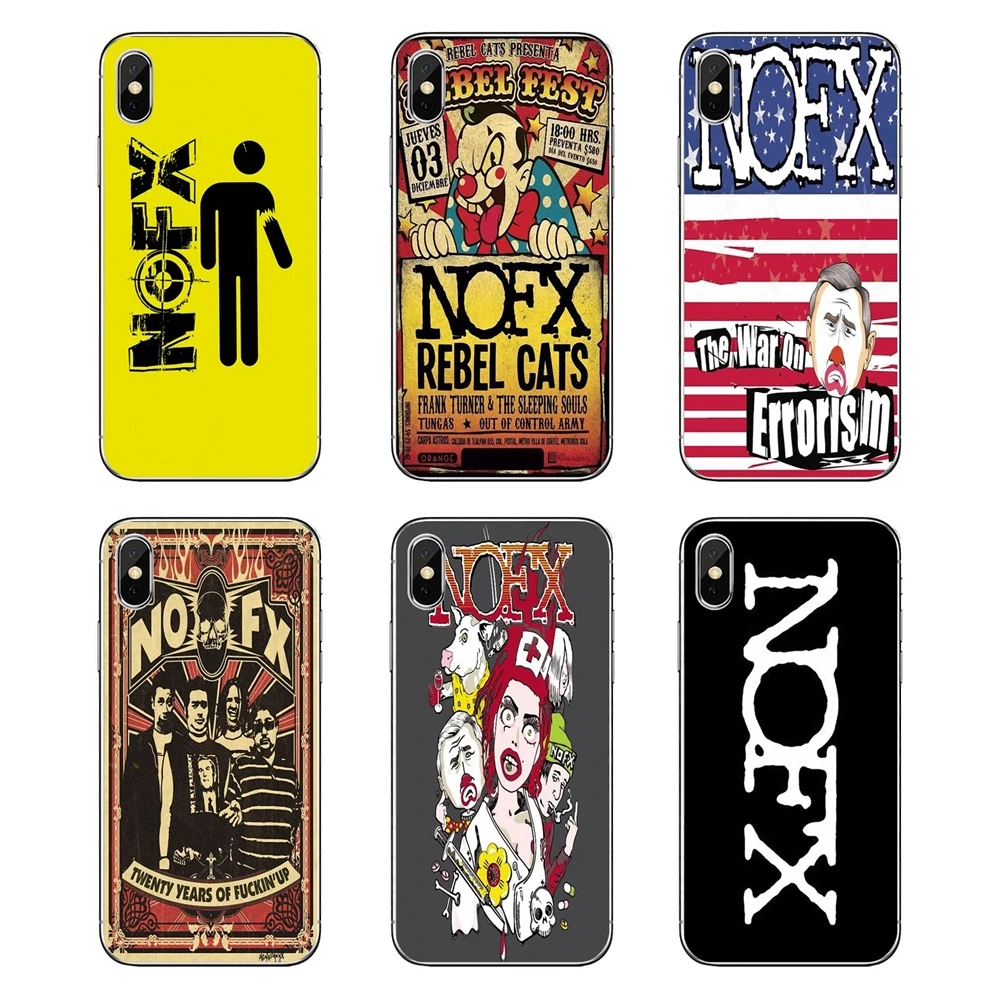 

NOFX Great album Punk Rock Poster For Motorola Moto X4 E4 E5 G5 G5S G6 Z Z3 G3 C Play Plus Transparent Soft Cases Covers