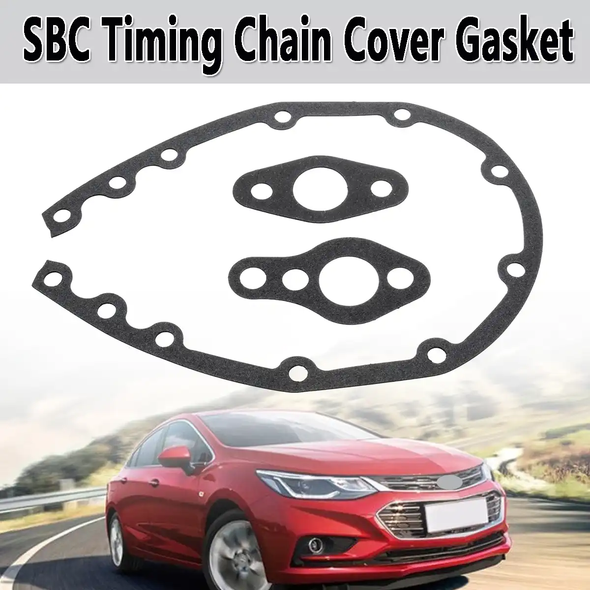 1 комплект спереди SBC крышка цепи синхронизации прокладка для SB Chevy 283 305 327 350 383 400 зубчатых колес с 2 воды прокладки насоса - изображение