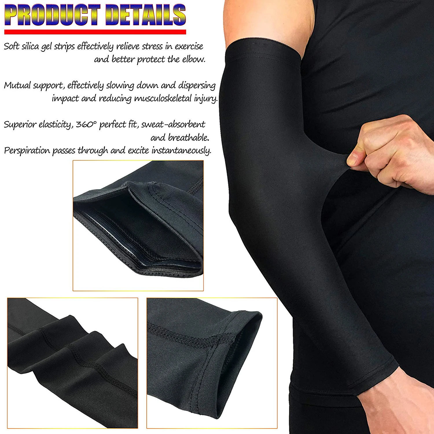 WorthWhile Sports Arm Compression Sleeve Basketball Cycling Arm Warmer Summer Running UV Protection Volleyball Sunscreen Bands WorthWhile Sports Arm Compression Sleeve Basketball Cycling Arm Warmer Summer Running UV Protection Volleyball Sunscreen Bands