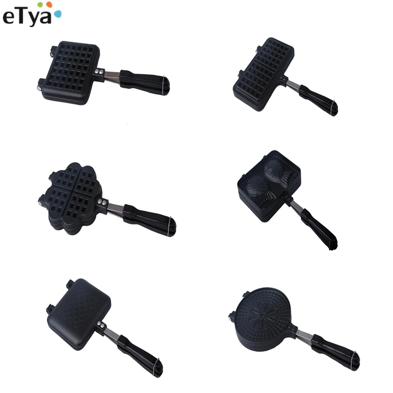 

1PC High Quality Fish Flower Square Shape Waffle Mold Maker Pan Mould Home Breakfast Egg Pancake Gas Stoves Baking Bakeware Tool