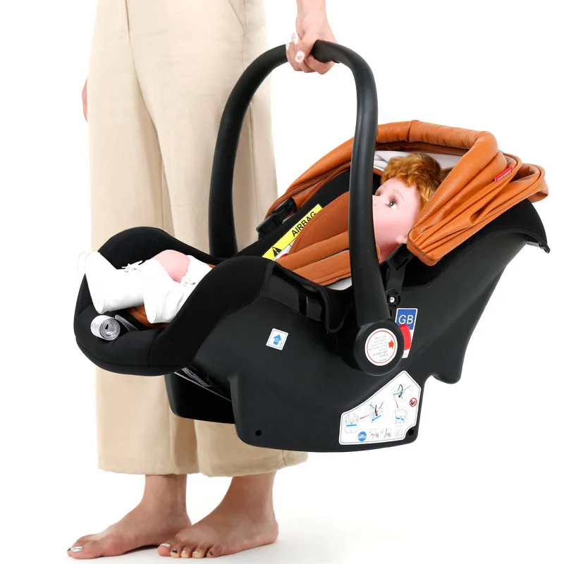 Bellec 3-in-1 stroller high landscape baby carriage basket can sit reclining folding two-way shock baby stroller