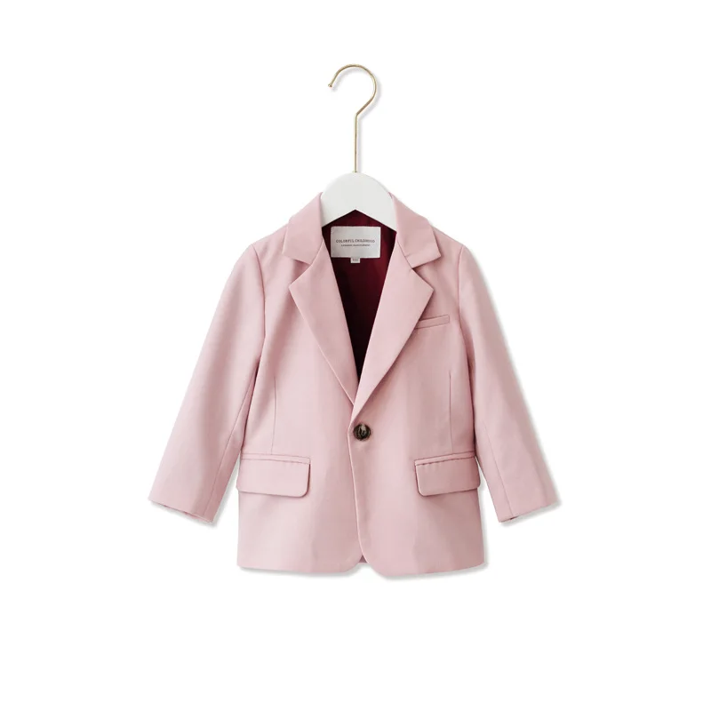Новая розовая детская куртка костюм для девочек от 12 месяцев до 8 лет, весенне-осеннее Детское пальто куртка для малышей 9NT0024