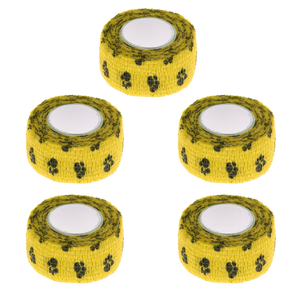 5 Pieces Non Woven Pet Dog and Cat Wound Self Adhesive Bandage Tape