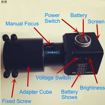 

E&M 2016 New Ultra Light Infrared 1/2 MCCD Prime 300w Camera Night Vision Sight Riflescope Lens DIY