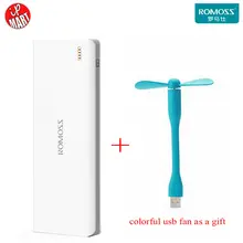 100% Original ROMOSS Power Bank 25000mAh Sense 9 External Battery Pack 5V 3 USB Output for All Phones Tablet PC