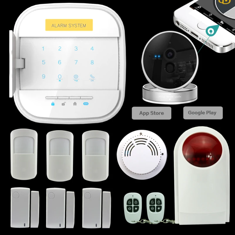 AG security Factory IOS Android APP Control Wireless GSM Wifi Alarm Security System with IP