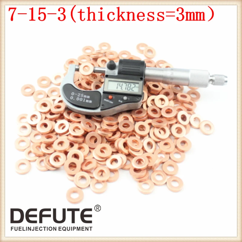 Форсунка для инжектора common rail 9001850C медная шайба 9001 850C Толщина медного кольца = 3 мм