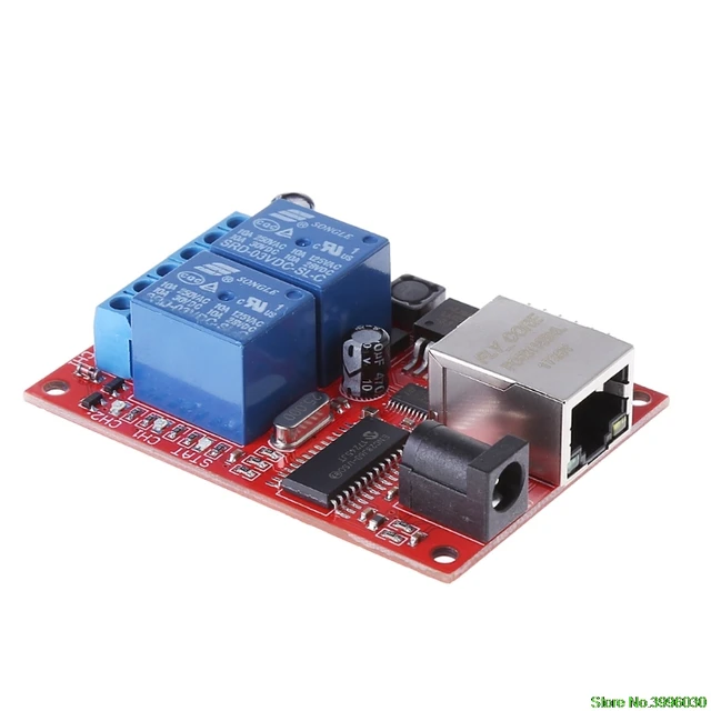 1 Channel Ethernet Relay Module with 1DI Network Switch Time