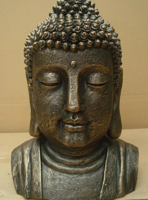 Chinese Buddha Head Statue Bust Sculpture Garden Ornaments Crafts Chinese Buddha Head Statue Bust Sculpture Garden Ornaments Crafts Home Interior Decoration
