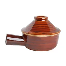 Керамический горшок для микроволновой печи каменная волна с длинной емкость с ручкой Крышка идеальный вариант для занят людей кухонные инструменты