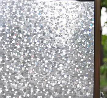 

CottonColor Stone 3D Embossed Translucidus Opacitas Static Adhesive Glass Film For Window and Sliding Door 45/60cm x 200cm