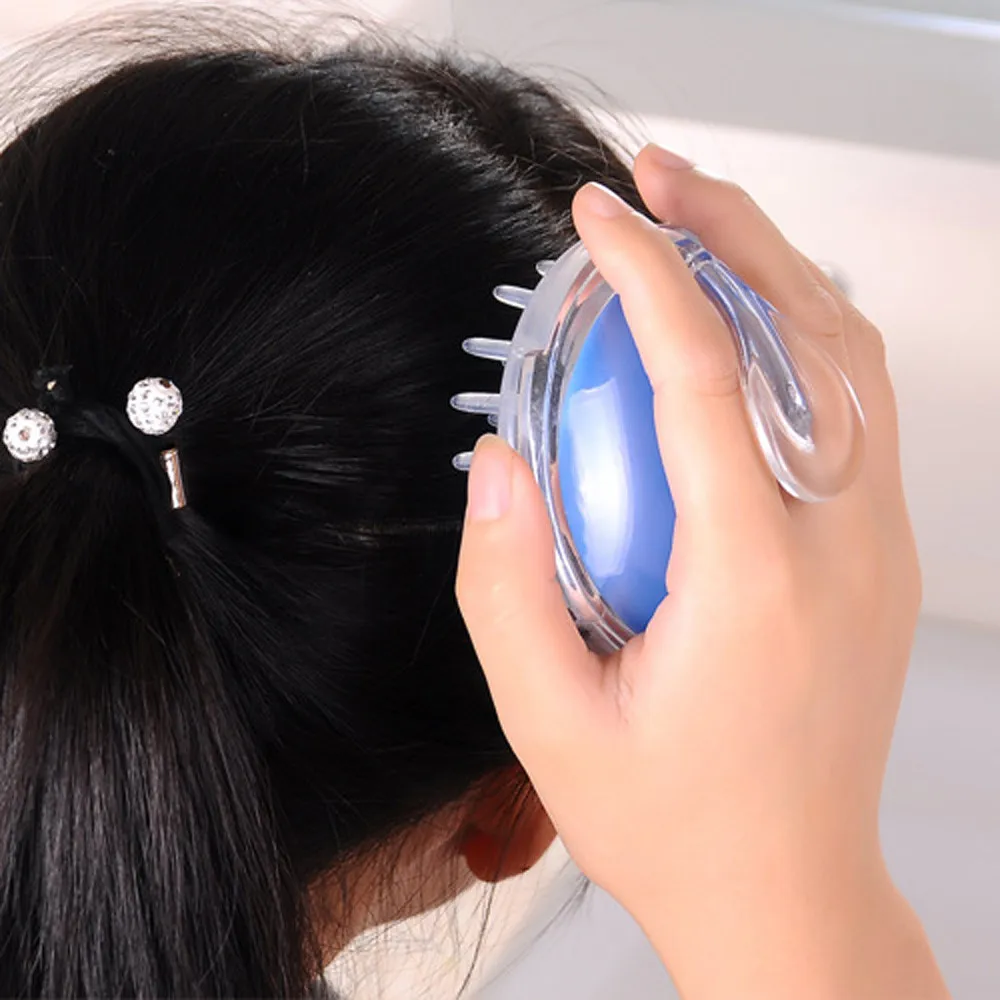 

1pcs 2019 New Silicone Shampoo Scalp Shower Body Washing Hair Massage Massager Brush Comb hair tools coletas para el pelo 50*