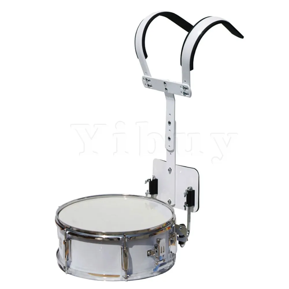 Yibuy White Percussion Parts Marching Snare Drum Carrier Shoulder Harness 