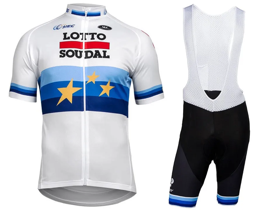 Чемпион Европы Vélo комплекты 19d гель мягкий велосипед шорты дышащий Pro Велосипедная форма Джерси Майо Ciclismo - Цвет: Jersey Bib Shorts