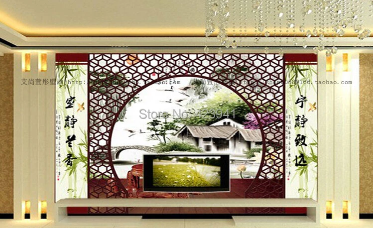 

2824 Can be customized 3D visual space home decoration mural art wallpaper Restoring ancient personality wall sticker home decor