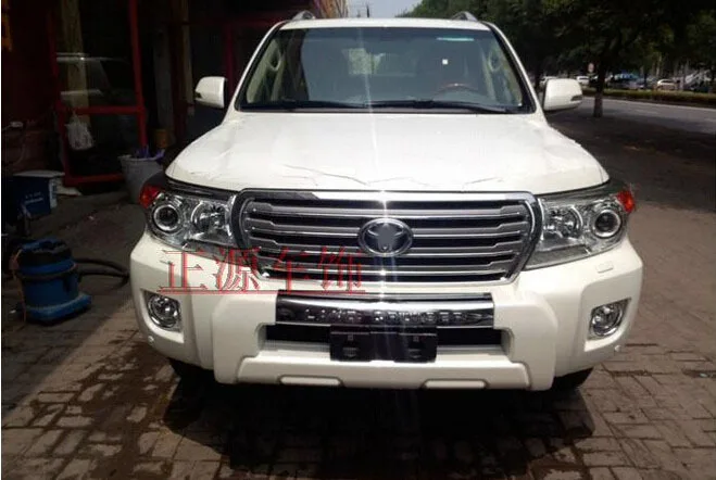 Хром передний центральный решетка гриль планки для Toyota Land Cruiser LC200 FJ200 08-13