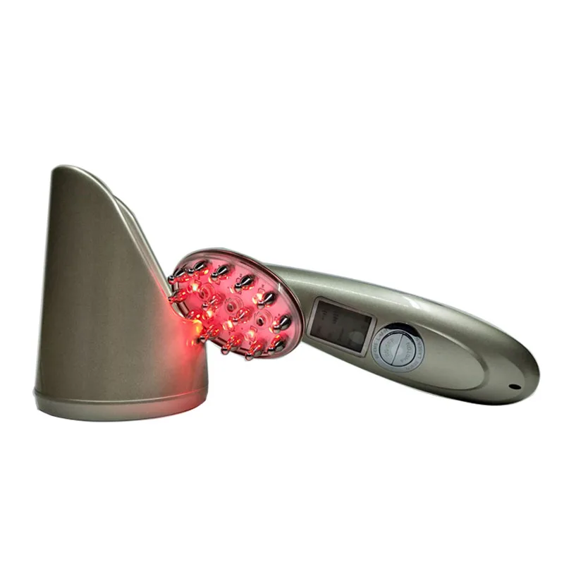 

LCD Display RF EMS Infrared Collagen Stimulation Hair Loss Treatment Machine Vibrating Hair Growth Massager Comb Brush