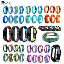 Ремешок силиконовый для mi band 2 сменный Браслет двойного цвета