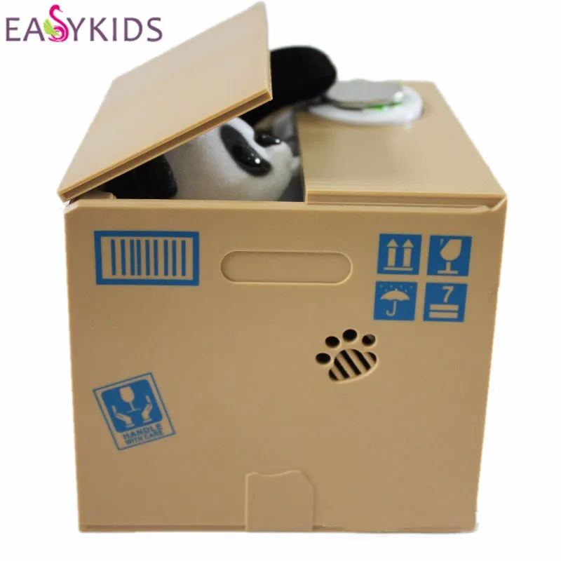 Funny Mischief saving box panda funny toy joke automatic electric stole coin fun useless box piggy bank lizunov trick antistress (2)