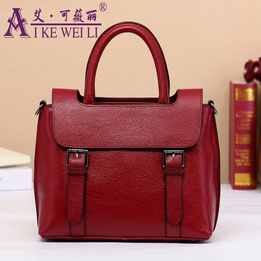 2017 First Layer Of Cowhide Cross Body Women s One Shoulder Handbag Casual Genuine Leather Handbag