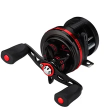 Trolling reel 10+1 Right handle Casting Sea fishing reel saltwater 5.3:1 Fishing tackle Baitcasting reel Drum Fishing wheel hiumi trolling reel fishing gla200 gla300 black red left right hand casting sea fishing reel saltwater baitcasting reel coil