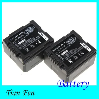 Prix pour Vente chaude 2 PCs VW-VBG130 VWVBG130 VW VBG130 Rechargeable Li ion Batterie Pour Panasonic SDR-H80 HDC-DX5 HDC-TM20 Appareil Photo Numérique Prix pour Vente chaude 2 PCs VW-VBG130 VWVBG130 VW VBG130 Rechargeable Li ion Batterie Pour Panasonic SDR-H80 HDC-DX5 HDC-TM20 Appareil Photo Numérique