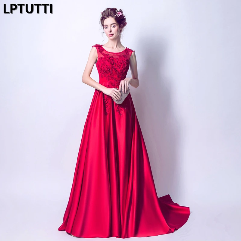 

LPTUTTI Appliques Beading New For Women Elegant Date Ceremony Party Prom Gown Formal Gala Events Luxury Long Evening Dress