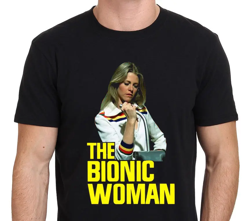 Bionic Woman Линдсей Вагнер Старинные Футболки|Футболки| |