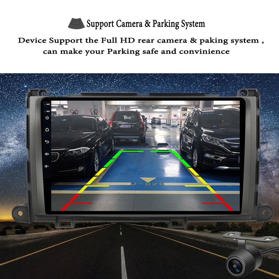 Top 9 inch Android 9.1 Octa Core 4G 64G Car dvd video Player For Toyota Sienna XL30 2013 2015 2017 GPS Navigation tape recorder 4G 11