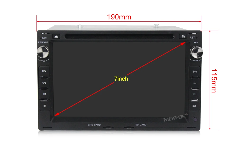 Excellent MEKEDE 2DIN HD 1024X600 android 8.1 car gps dvd player fit for VW/Volkswagen/PASSAT/B5/MK5/GOLF/POLO/TRANSPORTER+16G MAP 3