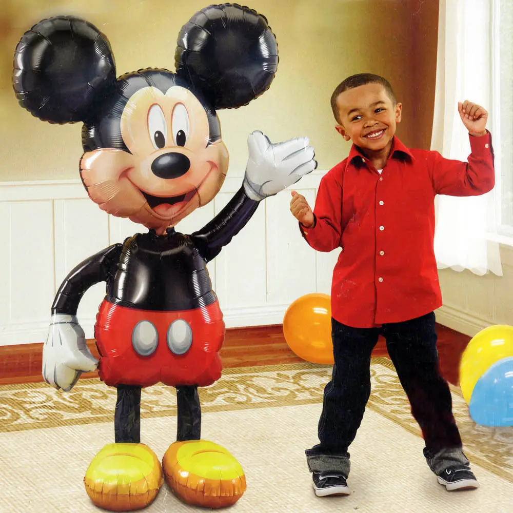 2 шт. Гигантские Воздушные шары в форме мыши Микки и Минни, воздушные шары из фольги для дня рождения, украшения для дня рождения, Классические игрушки в подарок