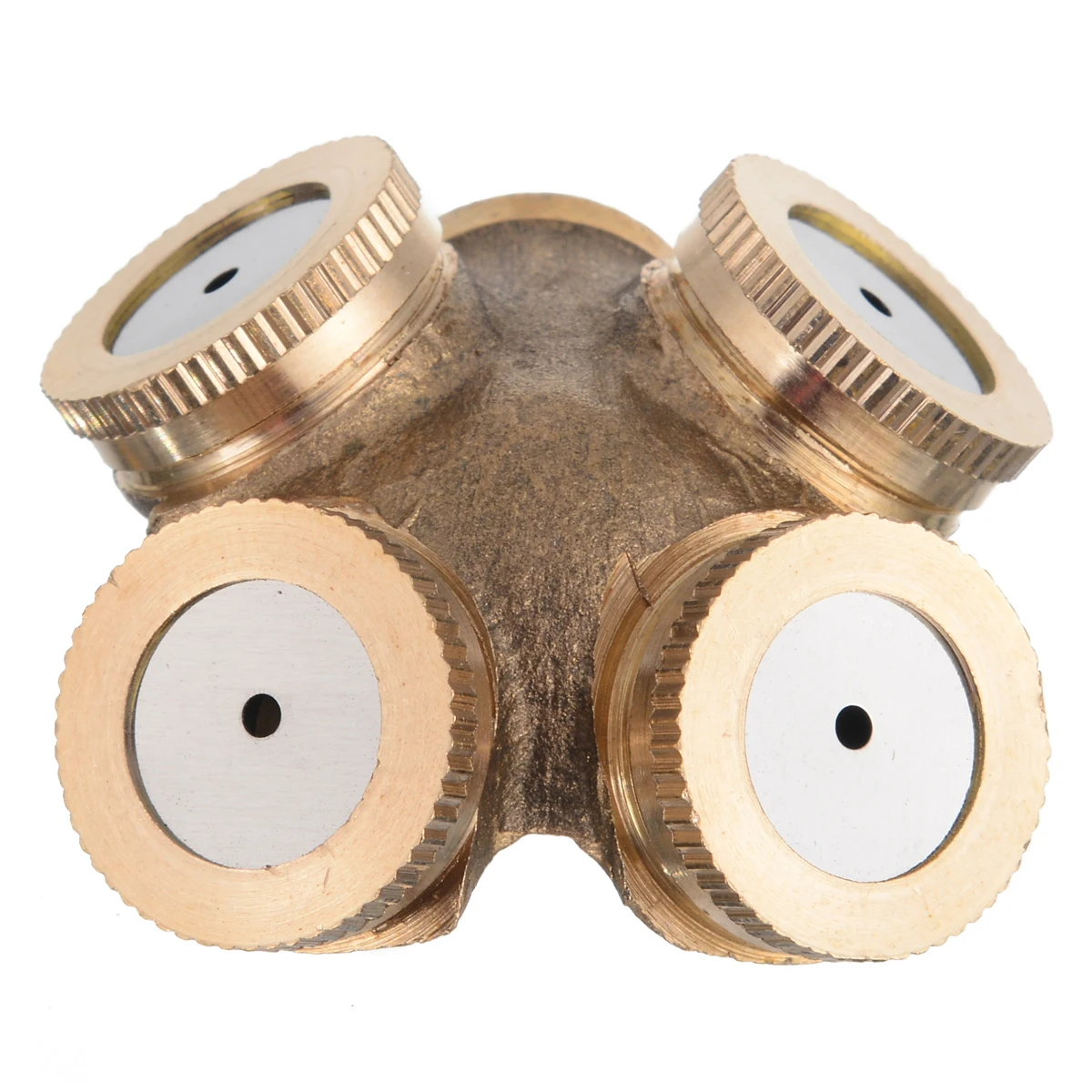 4 Hole Brass Spray Agricultural Misting Nozzle Garden Sprinklers Fitting Hose Water Connector Tool For Garden Irrigation