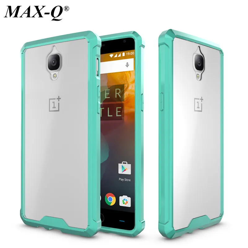 

New Design One Plus 3 Case TPU+Acrylic Transparent Soft Cover Case For One Plus 3 OnePlus 3 MAX-Q Luxury hard back Cover Case