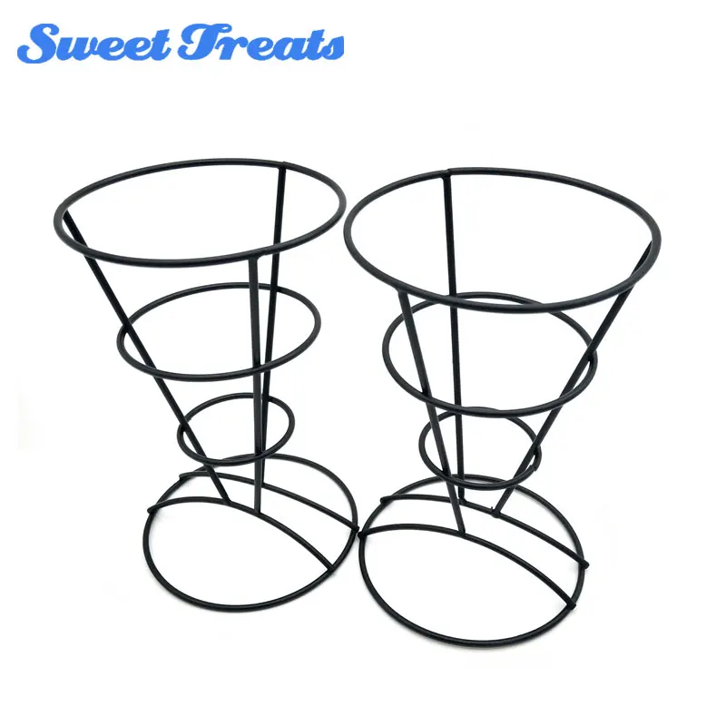 

Sweettreats 2-Piece French Fry Stand Cone Basket Holder for Fries Fish and Chips and Appetizers