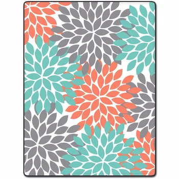 

Blanket Comfort Warmth Soft Plush Easy Care Machine Wash Flowers colorful camouflage blue orange gray design Sofa Bed blanket