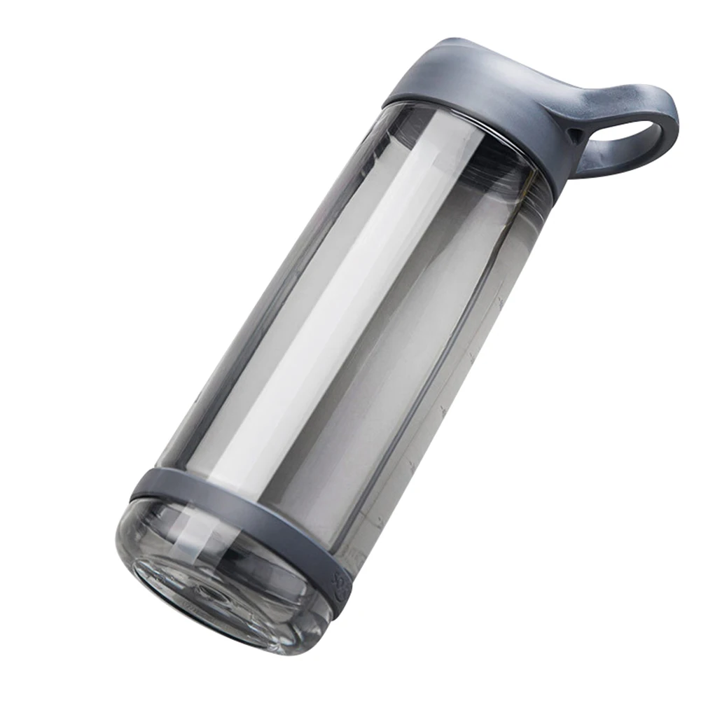 Grey 850ml Горячая Распродажа 550/850 мл портативная Милая бутылка для сока, бутылка для воды, чашка для питья с крышкой, соломинка, офисные, для спорта на открытом воздухе, для путешествий, бутылки для воды - Цвет: Grey 850ml