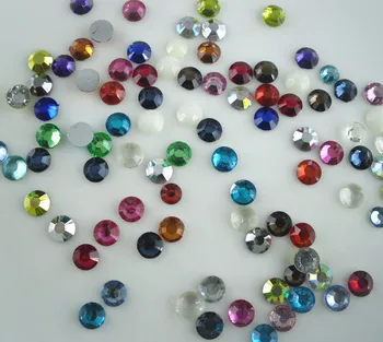 

SS20 round 14 facets crystal resin rhinestones 5mm silver flatback shoes phone wedding decor nail art diamond glue 30000pcs BBB