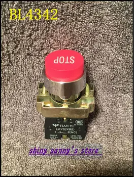 

10Pcs BL4342 XB2-BL4342 1 NC Red Stop Sign Projecting Pushbutton
