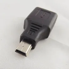 1 шт. F/M USB 2,0 женщина к мини USB B 5-контактный штекер OTG адаптер конвертер